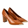 Scarpin Jorge Bischoff Feminino Caramelo Couro Caseinado