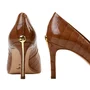 Scarpin Jorge Bischoff Feminino Caramelo Croco Couro Verniz