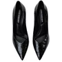 Scarpin Jorge Bischoff Feminino Preto Croco Couro Verniz