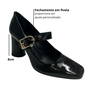 Scarpin Jorge Bischoff Feminino Branco Salto Alto Couro