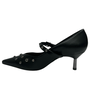 Scarpin Jorge Bischoff Feminino Preto Tachas Couro