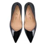 Scarpin Luiza Barcelos Feminino Preto Veniz Salto Anabela 