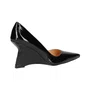 Scarpin Luiza Barcelos Feminino Preto Veniz Salto Anabela 