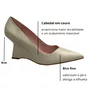Scarpin Luiza Barcelos Feminino Salto Anabela Off Whuite Couro