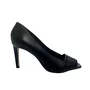 Scarpin Luz da Lua Feminino Preto Couro 