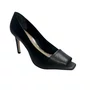 Scarpin Luz da Lua Feminino Preto Couro 
