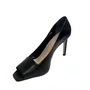 Scarpin Luz da Lua Feminino Preto Couro 
