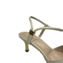 Scarpin Luz da Lua Slingback Feminino Panna Couro Tramado