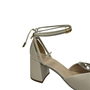 Scarpin Luz da Lua Tramado Feminino Panna Couro 