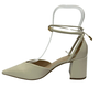 Scarpin Luz da Lua Tramado Feminino Panna Couro 