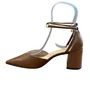 Scarpin Luz da Luz Feminino Ambar Couro