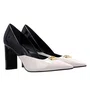 Scarpin Luz da Luz Feminino Panna Netuno Couro Verniz
