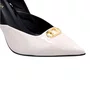 Scarpin Luz da Luz Feminino Panna Netuno Couro Verniz