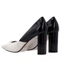 Scarpin Luz da Luz Feminino Panna Netuno Couro Verniz