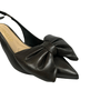 Slingback Cecconello Feminino Laço Café Couro
