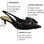 Slingback Cecconello Feminino Laço Café Couro