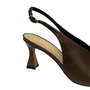 Slingback Cecconello Feminino Santo Médio Marrom Couro
