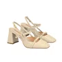 Slingback Jorge Bischoff Feminina Off White Couro
