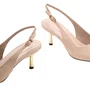Slingback Jorge Bischoff Feminino Nude Couro