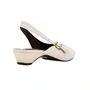Slingback Jorge Bischoff Feminino Off White Couro