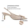 Slingback Jorge Bischoff feminino Pedrarias Off White Couro