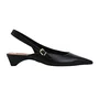 Slingback Jorge Bischoff Feminino Preto Couro