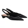 Slingback Jorge Bischoff Feminino Preto Couro