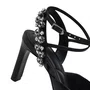 Slingback Jorge Bischoff Feminino Salto Alto Preto Couro