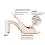 Slingback Jorge Bischoff Feminino Salto Fino Off White Couro