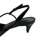 Slingback Jorge Bischoff Feminino Salto Médio Preto Couro