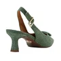 Slingback Jorge Bischoff Feminino Verde Bambu Couro