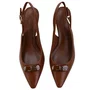 Slingback Jorge Bischoff Marrom Tabaco Couro