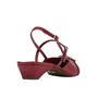 Slingback Jorge BIschoff  Vermelho Couro Salto Bloco