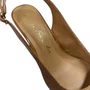 Slingback Luiza Barcelos Feminino Blush Couro Verniz