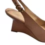 Slingback Luiza Barcelos Feminino Blush Couro Verniz