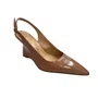 Slingback Luiza Barcelos Feminino Blush Couro Verniz