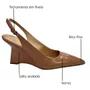 Slingback Luiza Barcelos Feminino Blush Couro Verniz