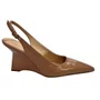 Slingback Luiza Barcelos Feminino Blush Couro Verniz