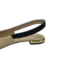 Slingback Luz da Lua Feminino Marfim Preto Couro