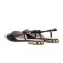 Slingback Luz da Lua Feminino Panna Netuno Couro Verniz