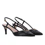 Slingback Luz da Lua Feminino Verona Preto Couro