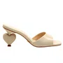 Tamanco Cecconello Feminino Off White Couro