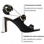 Tamanco Jorge Bischoff Feminino Preto Couro Camuça