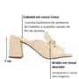 Tamanco Jorge Bischoff Salto Bloco Off White Couro Croco