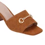 Tamanco Luz da Lua Feminino Bison Caramelo Couro