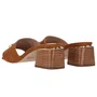 Tamanco Luz da Lua Feminino Bison Caramelo Couro