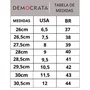 Tênis Democrata Masculino Denim Brad Ultra Light Preto Couro