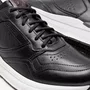 Tênis Democrata Masculino Denim Brad Ultra Light Preto Couro