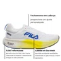 Tênis Fila Float Maxxi 2 Feminino Branco Limão Azul Royal