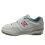 Tênis New Balance 550 Infantil Branco Rosa Couro